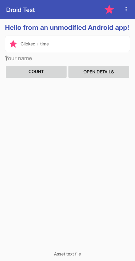 Imported Android gallery running in Chromium